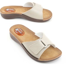 Gezer Kadın Yazlık Massage Soft Rahat Taban Tek Cırtlı Ayarlanabilir Günlük Terlik