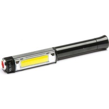 Ps-Q5 Pilli Mıknatıslı Cob LED Çalışma Tamir Kırmızı Işık El Feneri