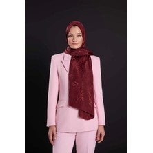 Imannoor Güneş Doğarken Bordo Shiny Jakar Şal : 251-3028-023