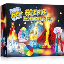 60+ Bilim Deneyi Seti, Kimya Laboratuvarı Stem Aktivite Hediyesi