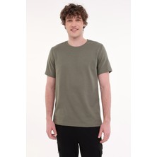 Kinetix MB CZ JK 11BS101 5FX Haki Erkek Kısa Kol T-Shirt