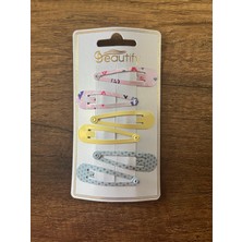 Kadın Kız Çocuk 6'lı Çıtçıt Toka Seti Çıtçıtlı Toka Renkli Rengarenk Çeşit Çeşit