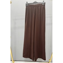Sentez Colmar Beli Lastikli Geniş Pantolon Kahve 5580