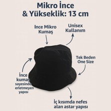 Perlotus Unisex Mikro Kumaş Yazlık Kova Şapka Havalandırmalı, Terletmeyen Ince Bucket