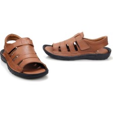 Pisagor PS-33720 Erkek Ortopedik Deri Sandalet