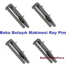 FullYedek Beko Üst Sepet Ray Arka Pim Bulaşık Makinesi Ray Arka Plastik