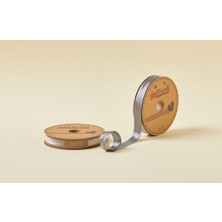 Biomak Biye Saten Katlı 011 Açık Gri 2 cm 25 Metre %100 Polyester