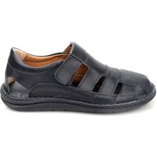 Pisagor PS-33760 Erkek Ortopedik Deri Günlük Sandalet Ayakkabı