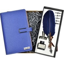 Kişiye Özel Lüx Organizerli Defter ve Divit Kalem Kutulu Set - Renk Seçenekli