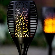 Alev Efektli Solar Bahçe Lambası (51 Cm)