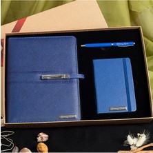 Kişiye Özel Organizerli Kutulu Tarihsiz Ajanda kalem ve Not Defteri Seti