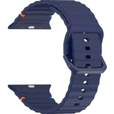 Nezih Case Apple Watch Watch Seri 5/6/7/8/9/se 38/40/41mm Seri 10 42 / Seri 11 42mm Uyumlu Ip Detaylı Wave Kordon
