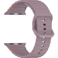Nezih Case Apple Watch Watch Seri 5/6/7/8/9/se 38/40/41mm Seri 10 42 / Seri 11 42mm Uyumlu Ip Detaylı Wave Kordon