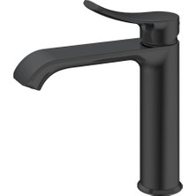 Valtemo Valero Özel Tasarım Mat Siyah Lavabo Bataryası VM-1202