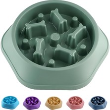 Yeşil Yavaş Yemek Köpek Maması Kabı, Sağlıklı ve Şık Tasarım