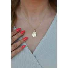 Sacce Scarves & Accessories Allah Lafzı Yazılı Damla Kolye