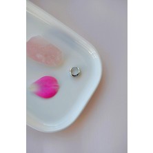 Sacce Scarves & Accessories Bombeli Gümüş Renk Halka Piercing | Tragus, Helix, Kıkırdak Uyumlu