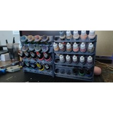 BYR Minyatür Boya Rafları (Sadece Plastik Aparattır!!!) 3D