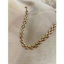 Çelik Bileklik Gold Renk