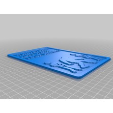 BYR Büyük Ayak Ne Olursa Olsun Ellerini Yıkamak Banyo Işareti (Sadece Plastik Aparattır) 3D