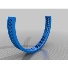 BYR Kulaklık Kafa Bandı Alternatif Tasarım (Sadece Plastik Aparattır) 3D