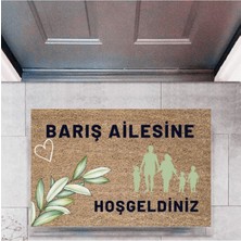 Kapı Önü Paspası Dekoratif Dijital Baskı Kişiye Özel P-2450