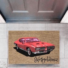 Kapı Önü Paspası Dekoratif Dijital Baskı Arabalar P-2676