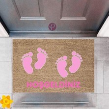 Kapı Önü Paspası Dekoratif Dijital Baskı Ayaklar P-2485