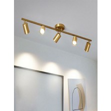 Rsylight Metal Modern 5 Li Eskitme Kaplama LED Spot Avize Günışığı Ampullü