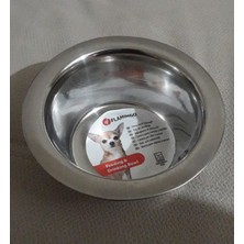 Gri Çelik Kedi Köpek Mama Kabı, 11 Cm, 200 Ml, Sağlıklı ve Şık Tasarım
