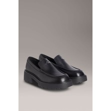 Kadın Combat Loafer Hw Lth Ayakkabı - Siyah
