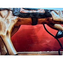 Avrupa Ahşap Metal Kısmı Esneyen At - 66 cm x 60 cm
