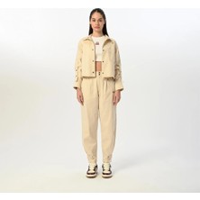 Gabardin Krem Ceket Pantolon Takım