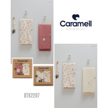 Caramell My Baby Kumsal 80X90 cm 1 Adet Penye 1 Adet Muslin Battaniye 1 Adet Emzik Askısı 3lü Set Kutulu 2207