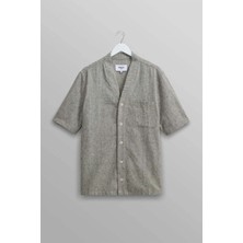 Faro Beyzbol Gömleği: Şık ve Rahat Fit ile Premium Linen-Kotton Karışımı