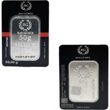 Has Gümüş 50GR (999.9) Külçe Gümüş