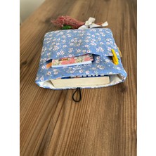 Çiçekli Kitap Kılıfı iPad Kılıfı Kitap Çantası Cepli Kitap Kılıfı