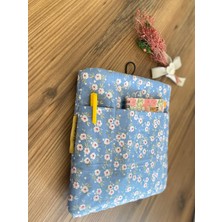 Çiçekli Kitap Kılıfı iPad Kılıfı Kitap Çantası Cepli Kitap Kılıfı