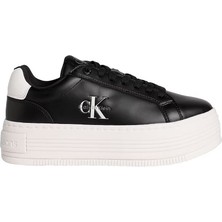 Kadın Bold Flatf Low Lace Lth Sneakers - Siyah
