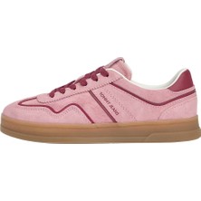 Tommy Hilfiger Tommy Jeans Kadın Sneaker Ayakkabı - Pembe Renk Kauçuk Tabanlı Yumuşak Tekstil Bağcıklı Tasarım