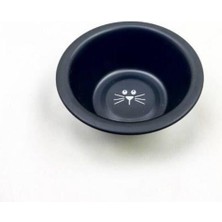 Şık Figürlü Çelik Mama ve Su Kabı 8 Oz - Siyah