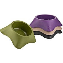 Geniş ve Şık Köpek Mama Kabı, Gri Renk, 1,40 Lt, 295X295X90 mm