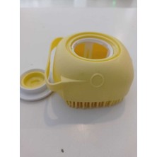 Sarı Renkli Şampuan Hazneli Kedi ve Köpek Yıkama Kesesi