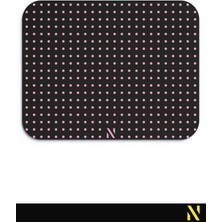 Nilizma Pembe Renkli Dot Nokta Desenli Ergonomik Mouse Pad - 23 cm x 19 cm - Kaydırmaz Taban Ev ve Ofis Kullanımı Fare Altlığı Mousepad