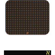Nilizma Turuncu Renkli Dot Nokta Desenli Ergonomik Mouse Pad - 23 cm x 19 cm - Kaydırmaz Taban Ev ve Ofis Kullanımı Fare Altlığı Mousepad