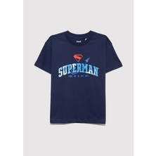 Mavi Superman Baskılı Lacivert Tişört 6610380-70720