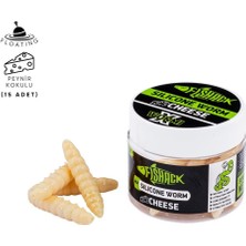 Fishack Yüzen Silikon Kurt - Glow Alabalık Yemi - 37mm - Peynir Kokulu - Ekmek İçi - Trout Bait