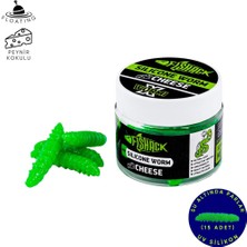 Fishack Silikon Yüzen Alabalık Yemi - Floating - 37MM - Peynir Kokulu - Yeşil - Trout Bait