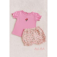 Necixs Kız Bebek  Çıtır Çiçekli 2 Li Kız Takım