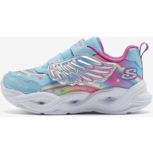 Skechers Twisty Glow Küçük Kız Çocuk Mavi Spor Ayakkabı 303718N Tqmt